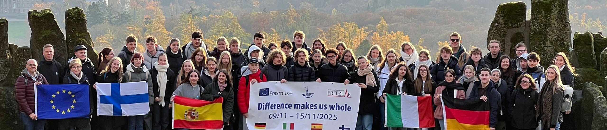 „Difference makes us whole“ Finnland, Italien und Spanien zu Gast in Fritzlar